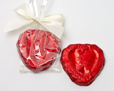 Foil Wrapped Cupid Heart (Red Foil)