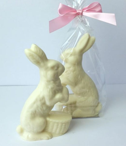 Rabbit With Flower White Chocolate